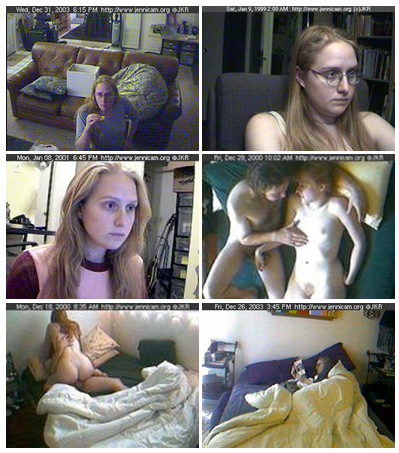 Jennifer Ringley. webshots from Jennicam. 1996-2003.